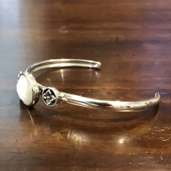 BARSE Sterling Silver Mother of Pearl Cuff Bracelet